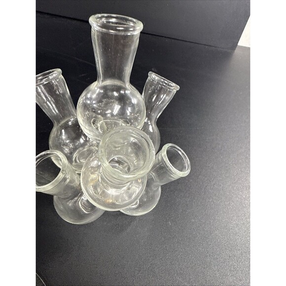 VTG “The Original” Floral Seven And Floral Design Glass Flower Arrangement Vases - Picture 6 of 15